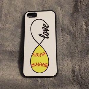 iPhone 5 softball love case